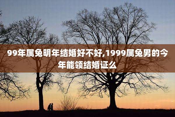 99年属兔明年结婚好不好,1999属兔男的今年能领结婚证么
