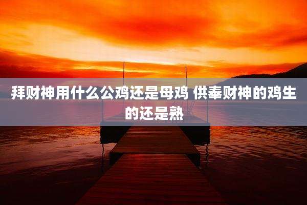 拜财神用什么公鸡还是母鸡 供奉财神的鸡生的还是熟