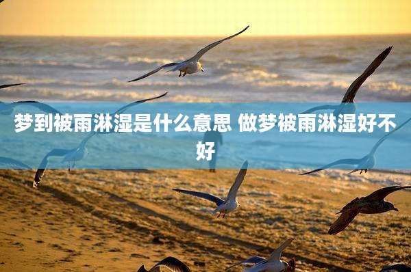 梦到被雨淋湿是什么意思 做梦被雨淋湿好不好