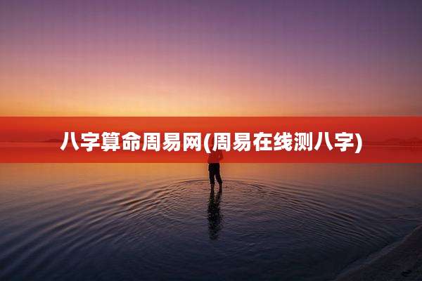 八字算命周易网(周易在线测八字)