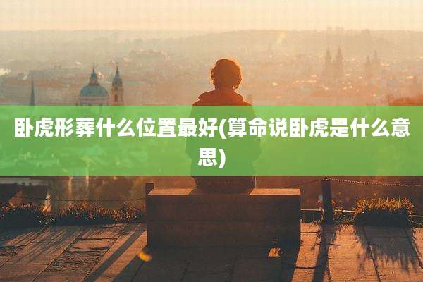 卧虎形葬什么位置最好(算命说卧虎是什么意思)