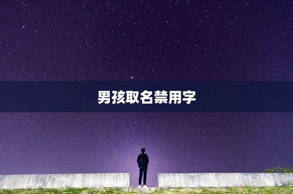 男孩取名禁用字