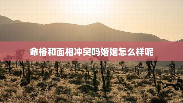 命格和面相冲突吗婚姻怎么样呢