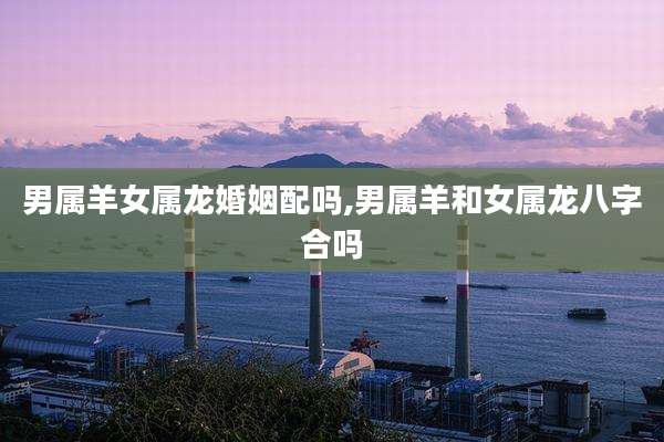 男属羊女属龙婚姻配吗,男属羊和女属龙八字合吗
