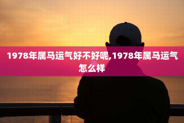 1978年属马运气好不好呢,1978年属马运气怎么样