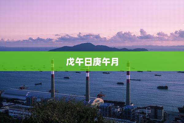 戊午日庚午月