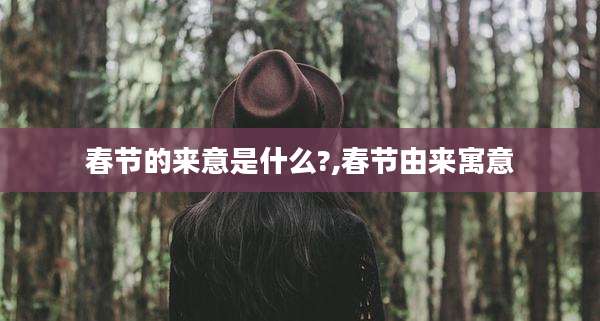 春节的来意是什么?,春节由来寓意