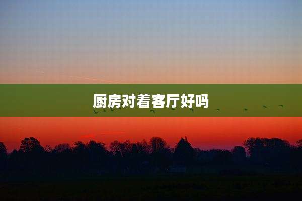 厨房对着客厅好吗