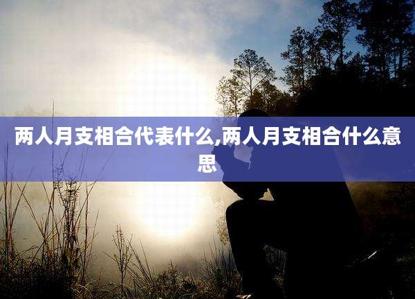 两人月支相合代表什么,两人月支相合什么意思