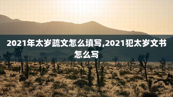 2021年太岁疏文怎么填写,2021犯太岁文书怎么写