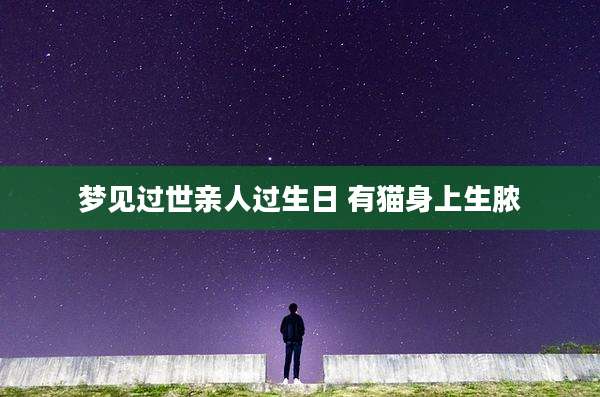梦见过世亲人过生日 有猫身上生脓