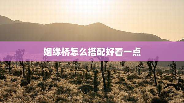 姻缘桥怎么搭配好看一点