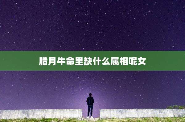 腊月牛命里缺什么属相呢女