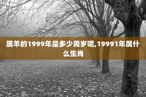 属羊的1999年是多少周岁呢,19991年属什么生肖