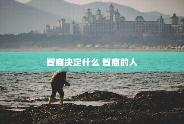 智商决定什么 智商的人