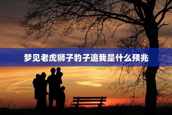 梦见老虎狮子豹子追我是什么预兆