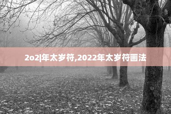 2o2|年太岁符,2022年太岁符画法