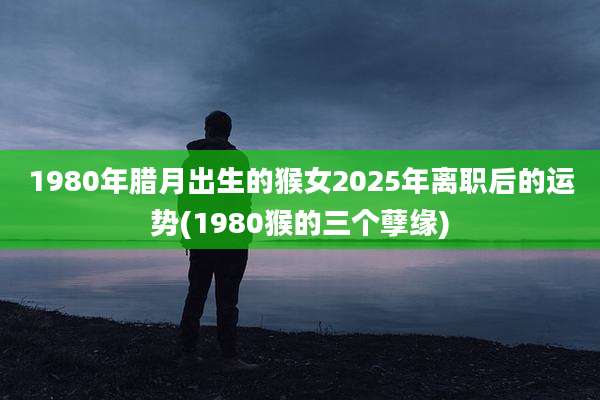 1980年腊月出生的猴女2025年离职后的运势(1980猴的三个孽缘)