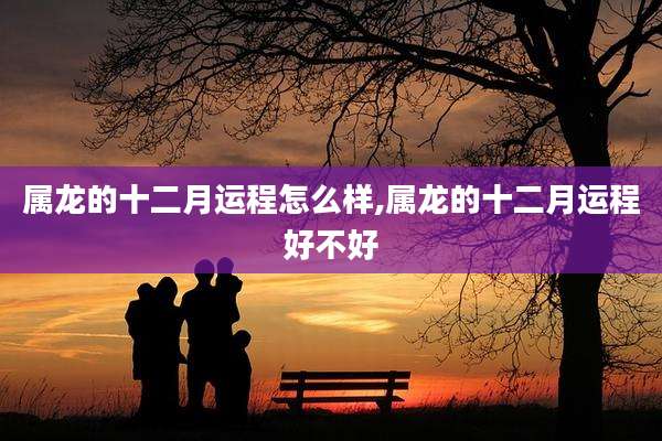 属龙的十二月运程怎么样,属龙的十二月运程好不好