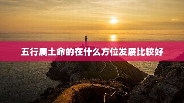 五行属土命的在什么方位发展比较好