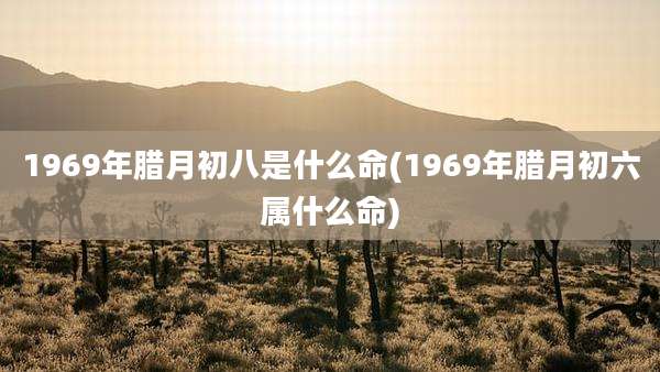 1969年腊月初八是什么命(1969年腊月初六属什么命)