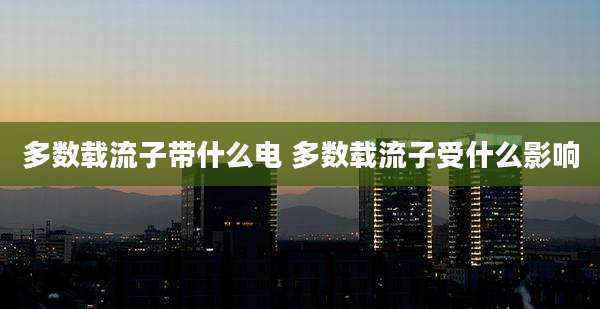 多数载流子带什么电 多数载流子受什么影响