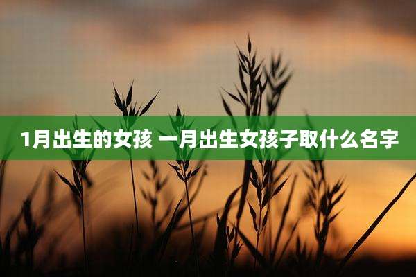 1月出生的女孩 一月出生女孩子取什么名字