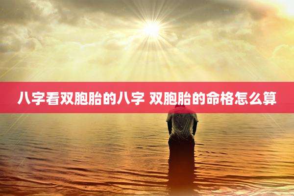 八字看双胞胎的八字 双胞胎的命格怎么算