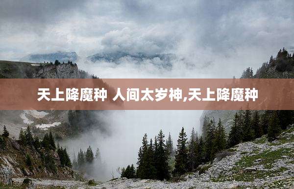 天上降魔种 人间太岁神,天上降魔种
