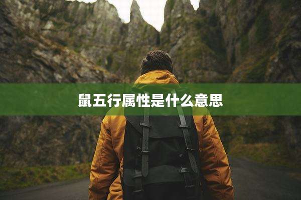 鼠五行属性是什么意思