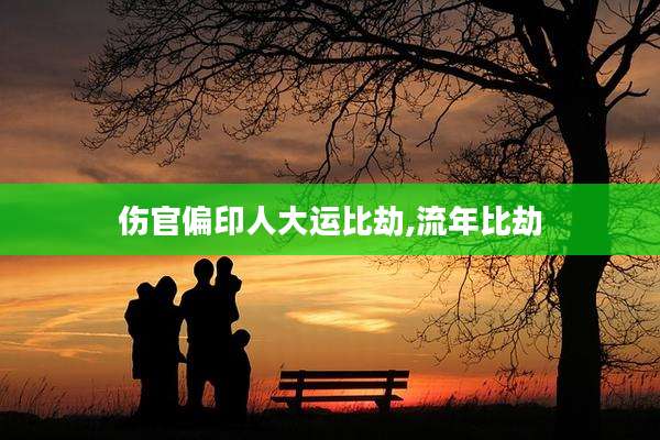 伤官偏印人大运比劫,流年比劫