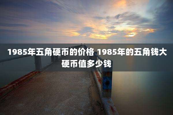 1985年五角硬币的价格 1985年的五角钱大硬币值多少钱