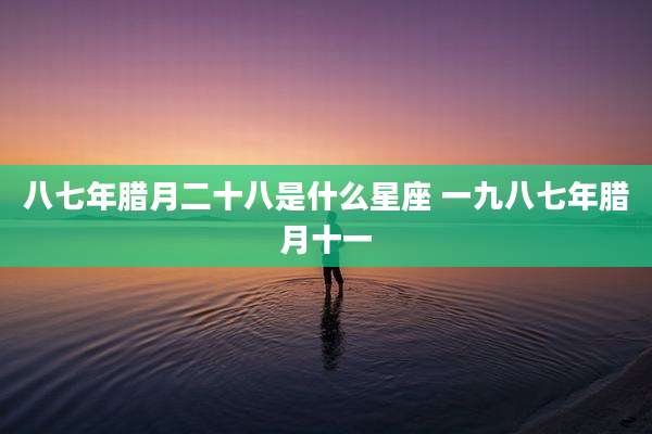 八七年腊月二十八是什么星座 一九八七年腊月十一