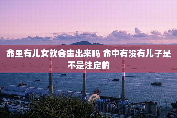 命里有儿女就会生出来吗 命中有没有儿子是不是注定的