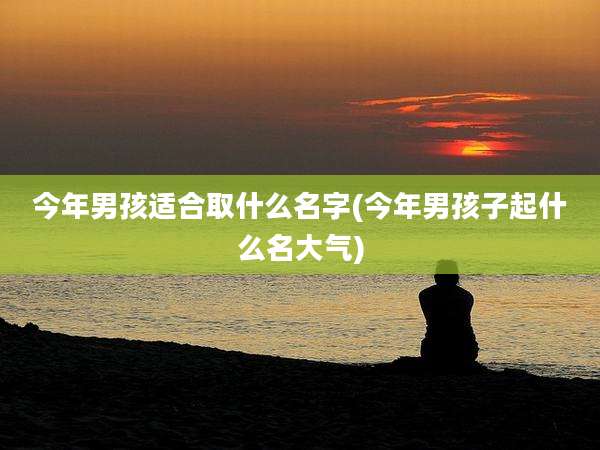 今年男孩适合取什么名字(今年男孩子起什么名大气)