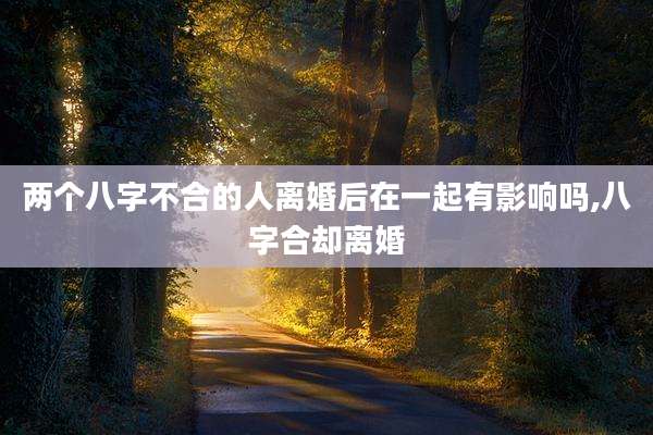 两个八字不合的人离婚后在一起有影响吗,八字合却离婚