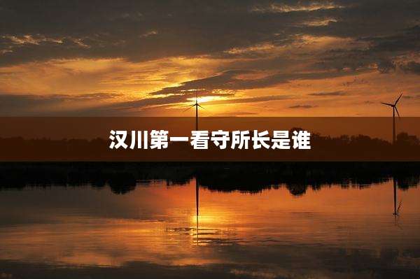 汉川第一看守所长是谁