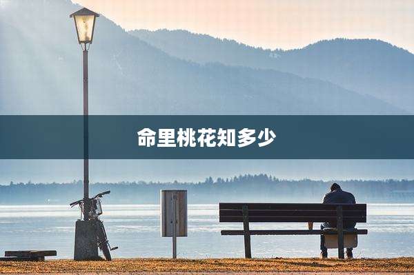 命里桃花知多少