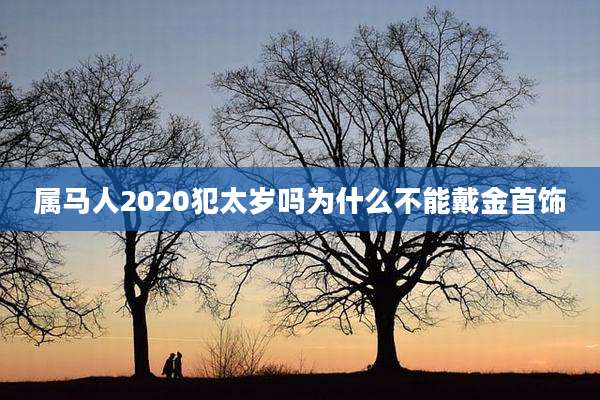 属马人2020犯太岁吗为什么不能戴金首饰