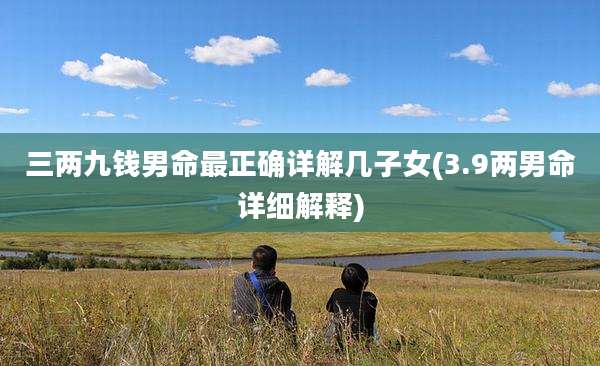 三两九钱男命最正确详解几子女(3.9两男命详细解释)