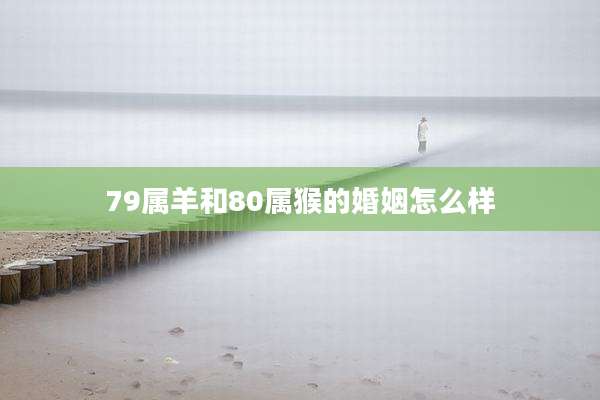 79属羊和80属猴的婚姻怎么样