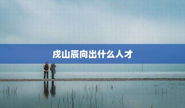 戌山辰向出什么人才