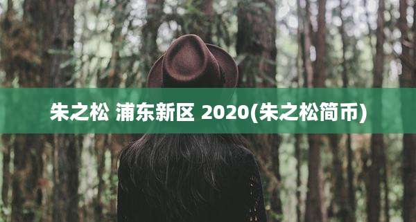 朱之松 浦东新区 2020(朱之松简币)