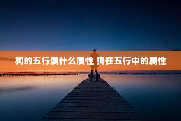 狗的五行属什么属性 狗在五行中的属性