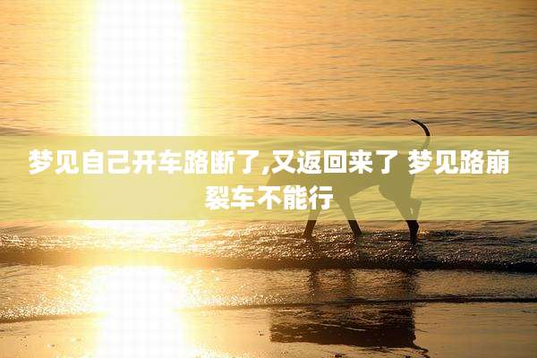 梦见自己开车路断了,又返回来了 梦见路崩裂车不能行