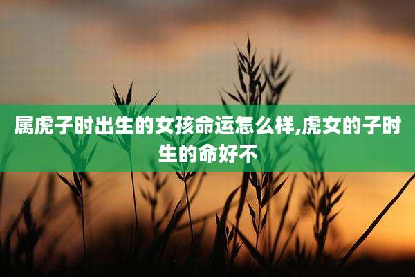 属虎子时出生的女孩命运怎么样,虎女的子时生的命好不