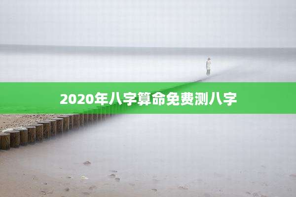 2020年八字算命免费测八字