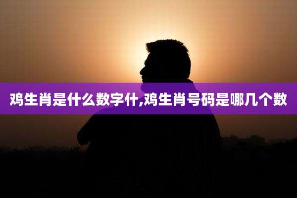 鸡生肖是什么数字什,鸡生肖号码是哪几个数
