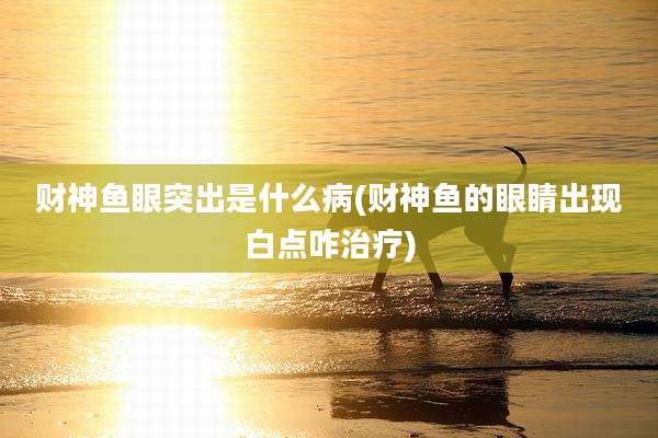 财神鱼眼突出是什么病(财神鱼的眼睛出现白点咋治疗)