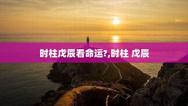 时柱戊辰看命运?,时柱 戊辰